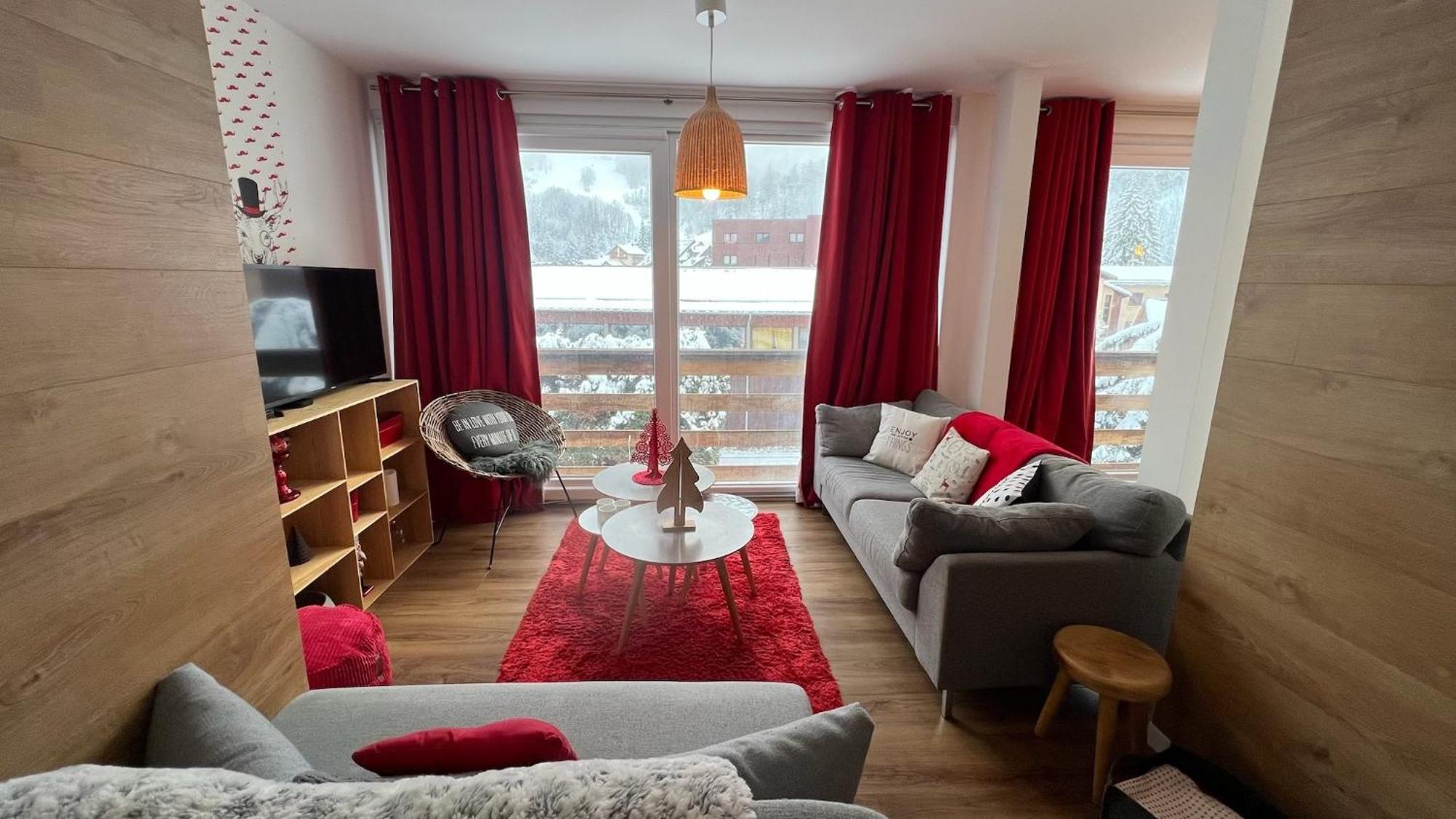 Rouge Canneberge -8 Personnes- 84M2 Vue Degagee Setaz Valloire Luaran gambar